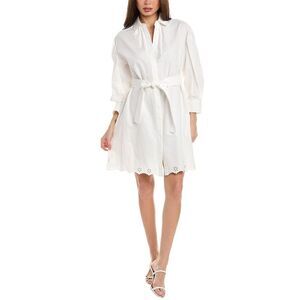chinese dress ladies Max Mara Nocino Belted Linen Midi Shirt Dress  Faded Soul